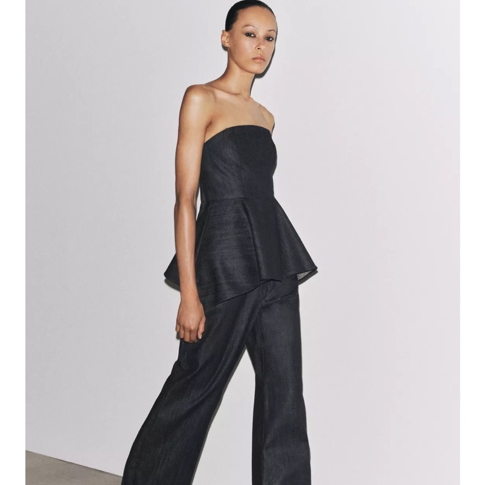 NEW ZARA SUMMER DENIM STRAPLESS TOP  SIZE M and XL
🚨NO DISCOUNT - Picture 4 of 11